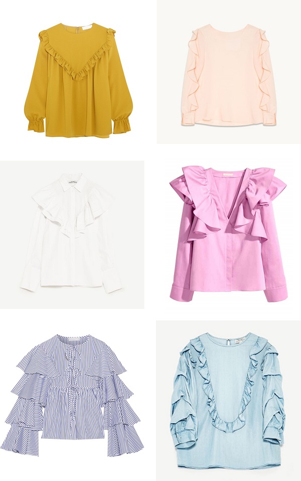 shopping volants blouses 